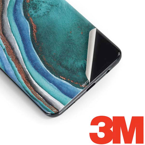 Turquoise Watercolor Geode Galaxy S9 Skin